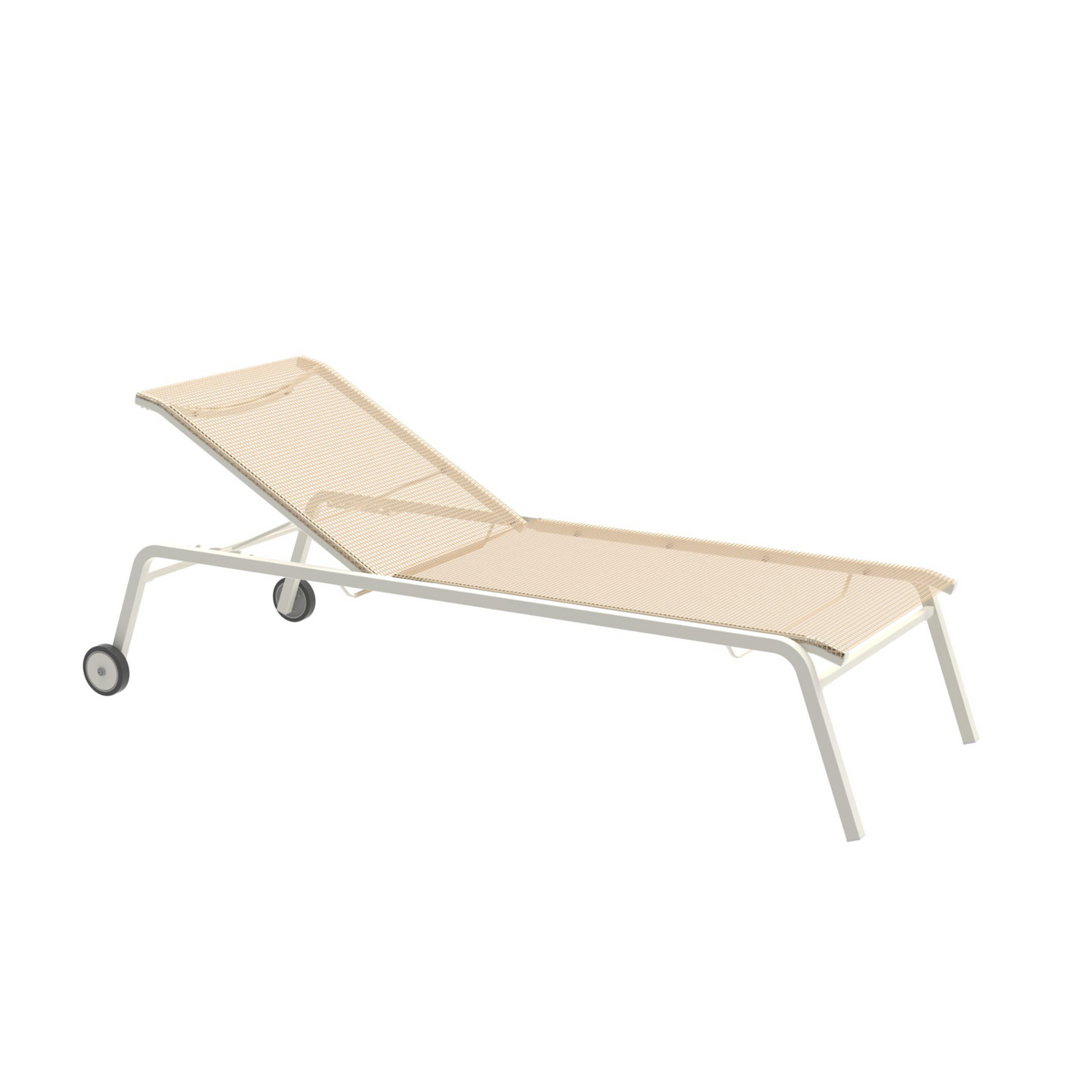 Lettino prendisole in tessuto e alluminio "Alice4" da giardino impilabile cm 198x80 97h