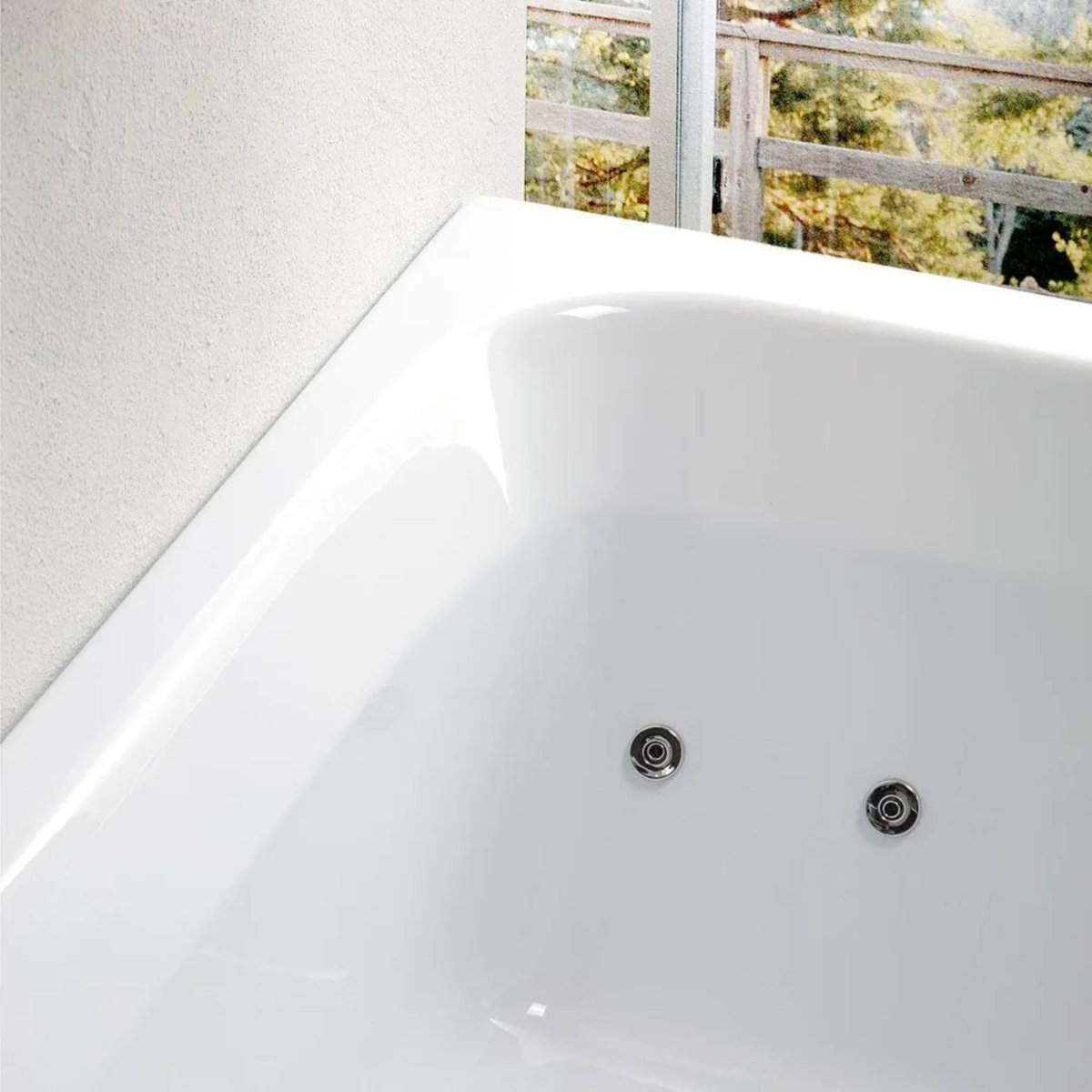 Vasca da bagno idromassaggio "Elsa" da incasso tra 3 muri in acrilico cm 170x70 58h - MondoViro