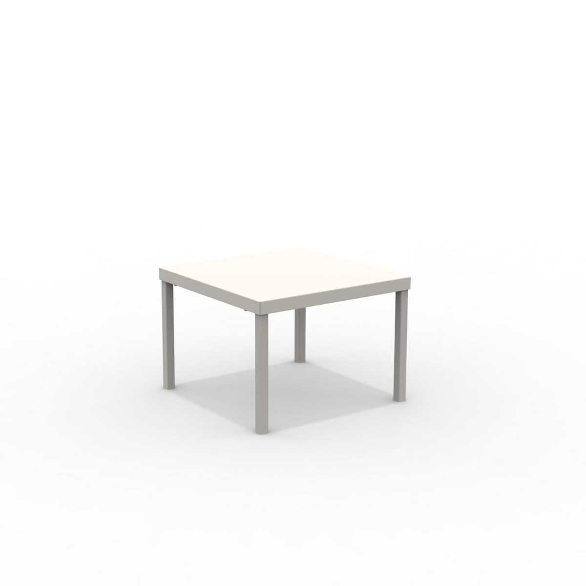 Tavolo basso quadrato in metallo "Alice3" da giardino impilabile cm 40x40 38,5h