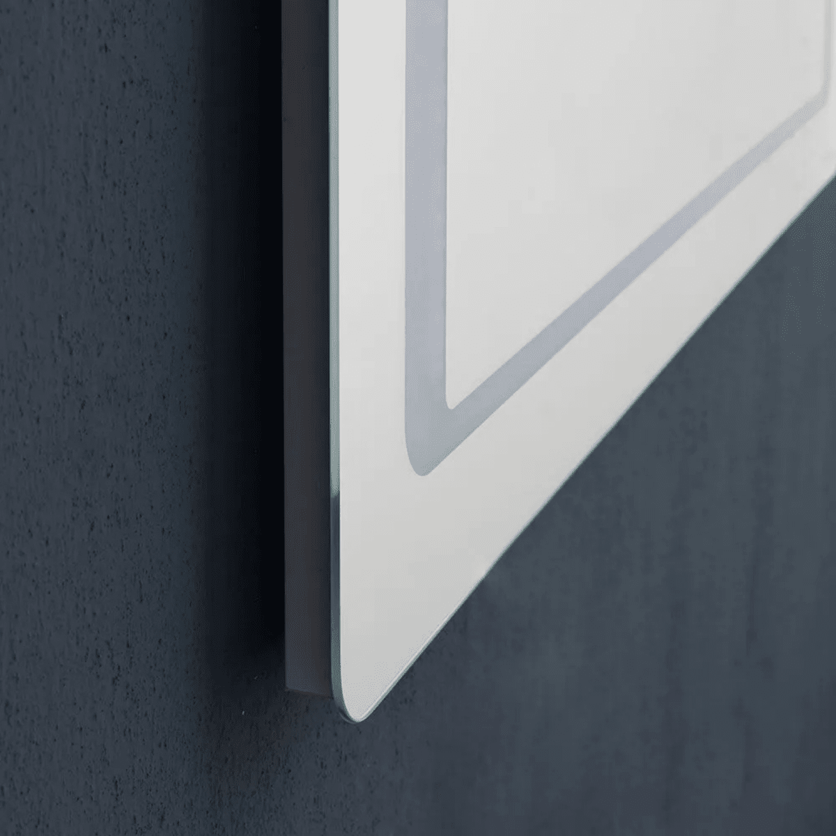 Specchio con cornice a led "Portland" rettangolare reversibile - MondoViro