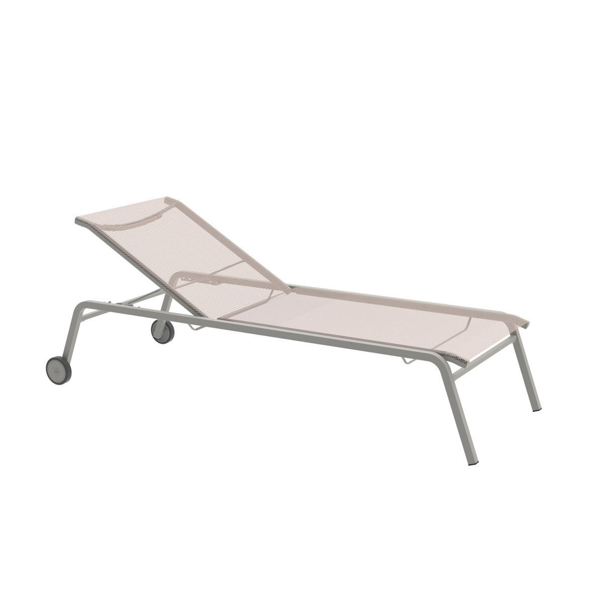 Lettino prendisole in tessuto e alluminio "Alice4" da giardino impilabile cm 198x80 97h