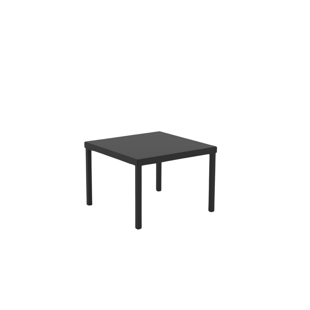 Tavolo basso quadrato in metallo "Alice3" da giardino impilabile cm 40x40 38,5h