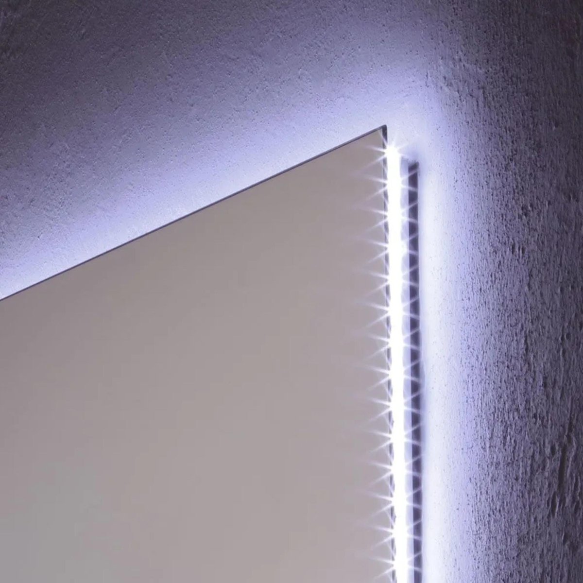 Specchio a led rettangolare "Pasadena" retroilluminato reversibile - MondoViro