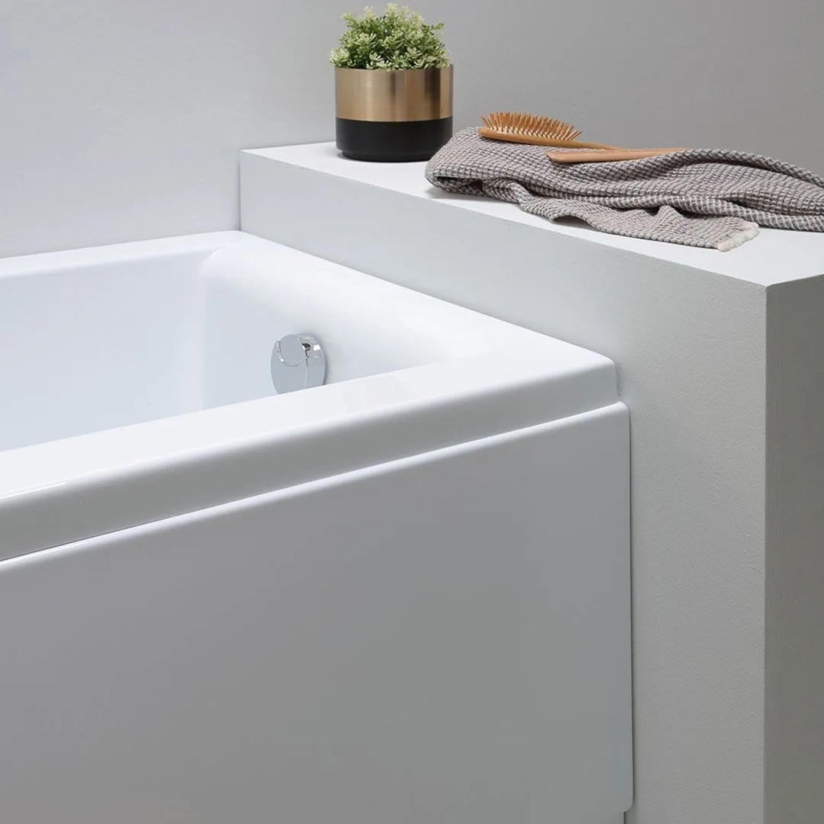 Vasca da bagno idromassaggio ad angolo "Agata" in acrilico cm 170x75 56h - MondoViro