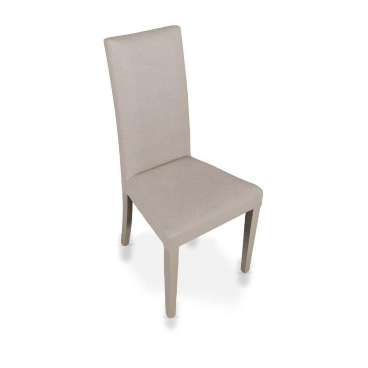 Set di sedie da pranzo "Nancy" imbottite in tessuto Soro con gambe in legno cm 47x47 101h
