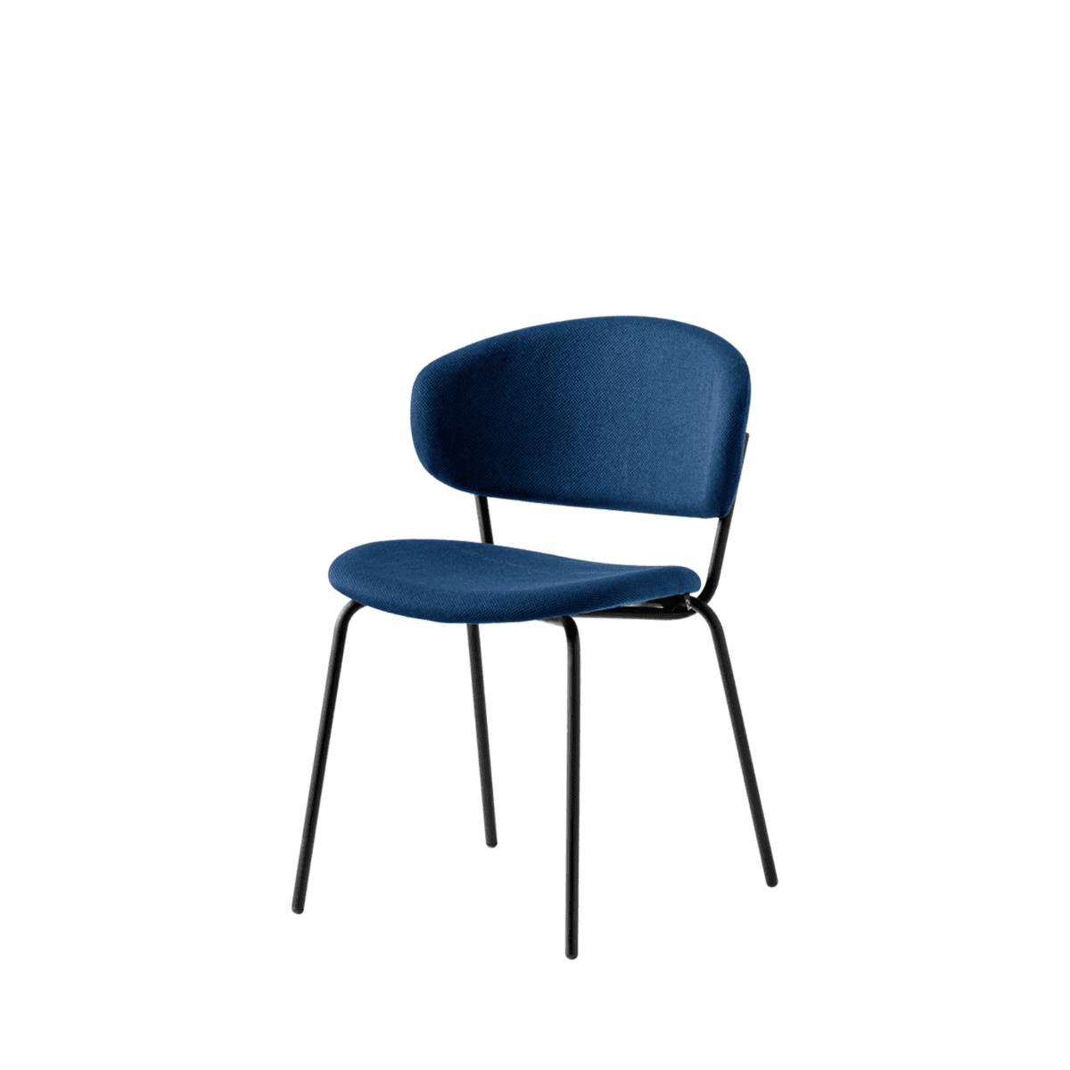 Set di sedie moderne da soggiorno "Desy" in metallo con seduta imbottita cm 49,5x57 78h - MondoViro