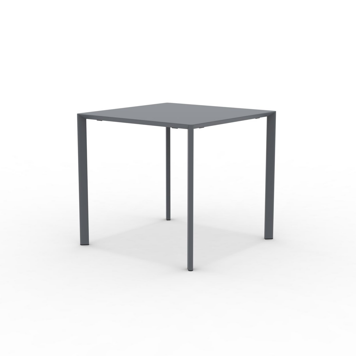 Tavolo quadrato in metallo "Fox1" per giardino impilabile cm 80x80 75h