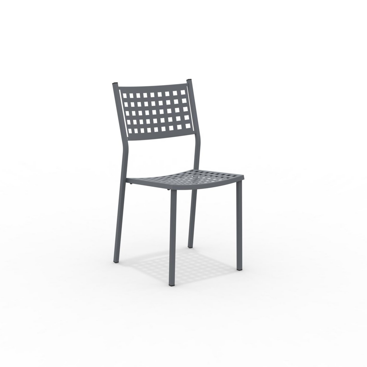 Sedie in metallo impilabili da giardino "Alice" senza braccioli cm 43x48 85h