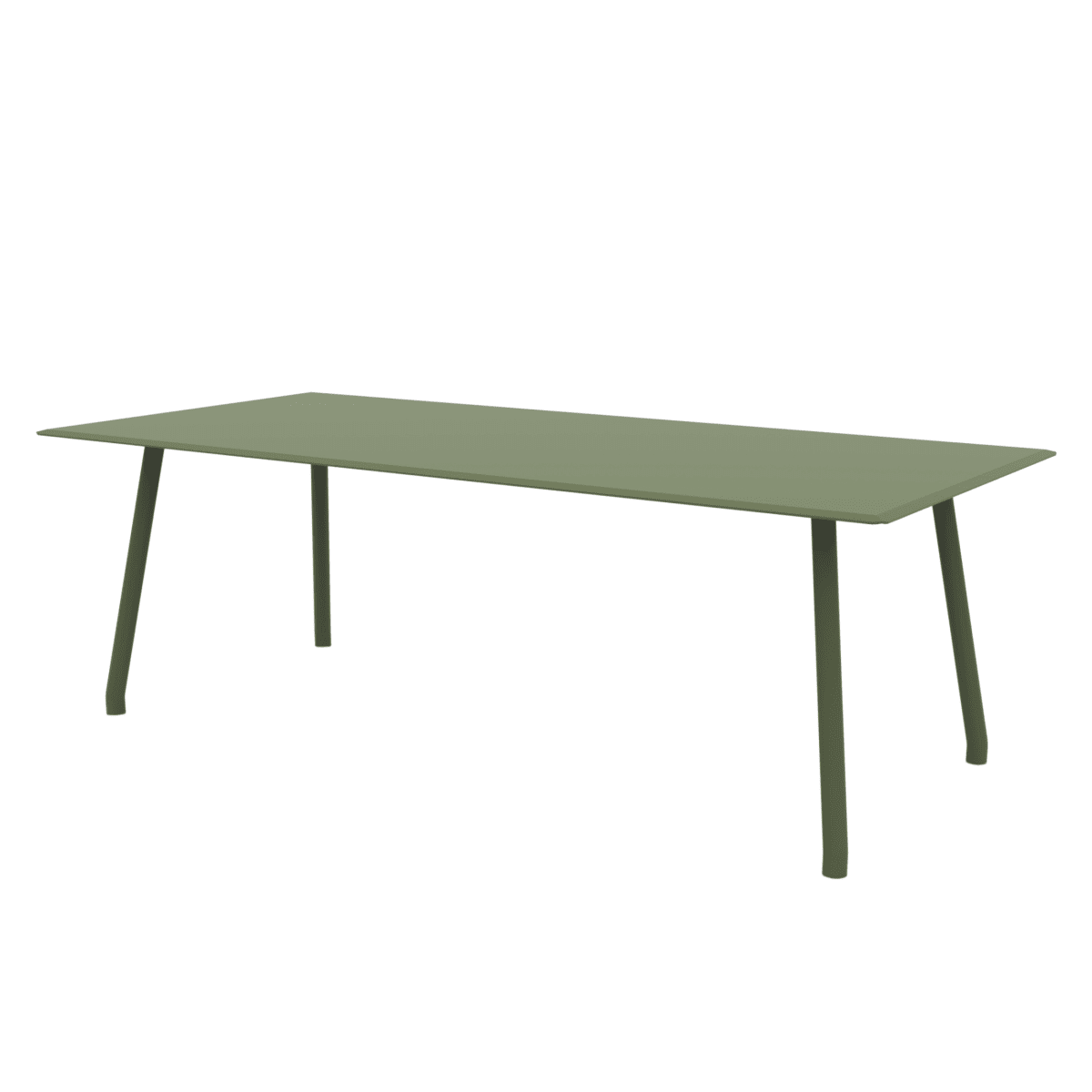 Tavolo rettangolare in alluminio "Verdea" da pranzo per giardino cm 220x100 75h - MondoViro