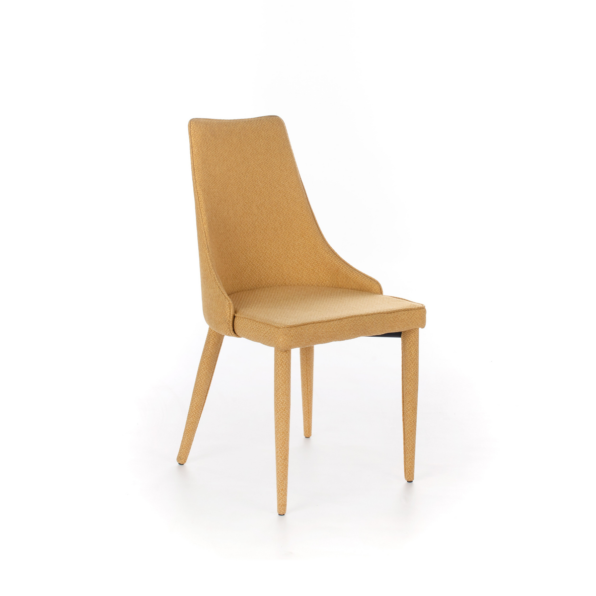 Set 4 sedie imbottite "Edera" poltrone moderne in tessuto cm 46x46 91h