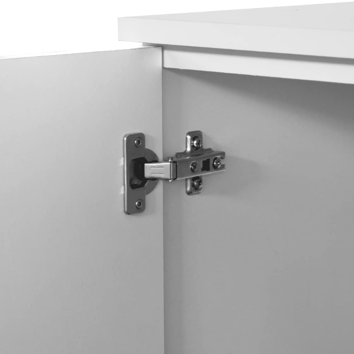 Armadio in legno bianco "Modern3" con 3 ante e 2 cassetti appendiabiti cm 135x52 210h - MondoViro