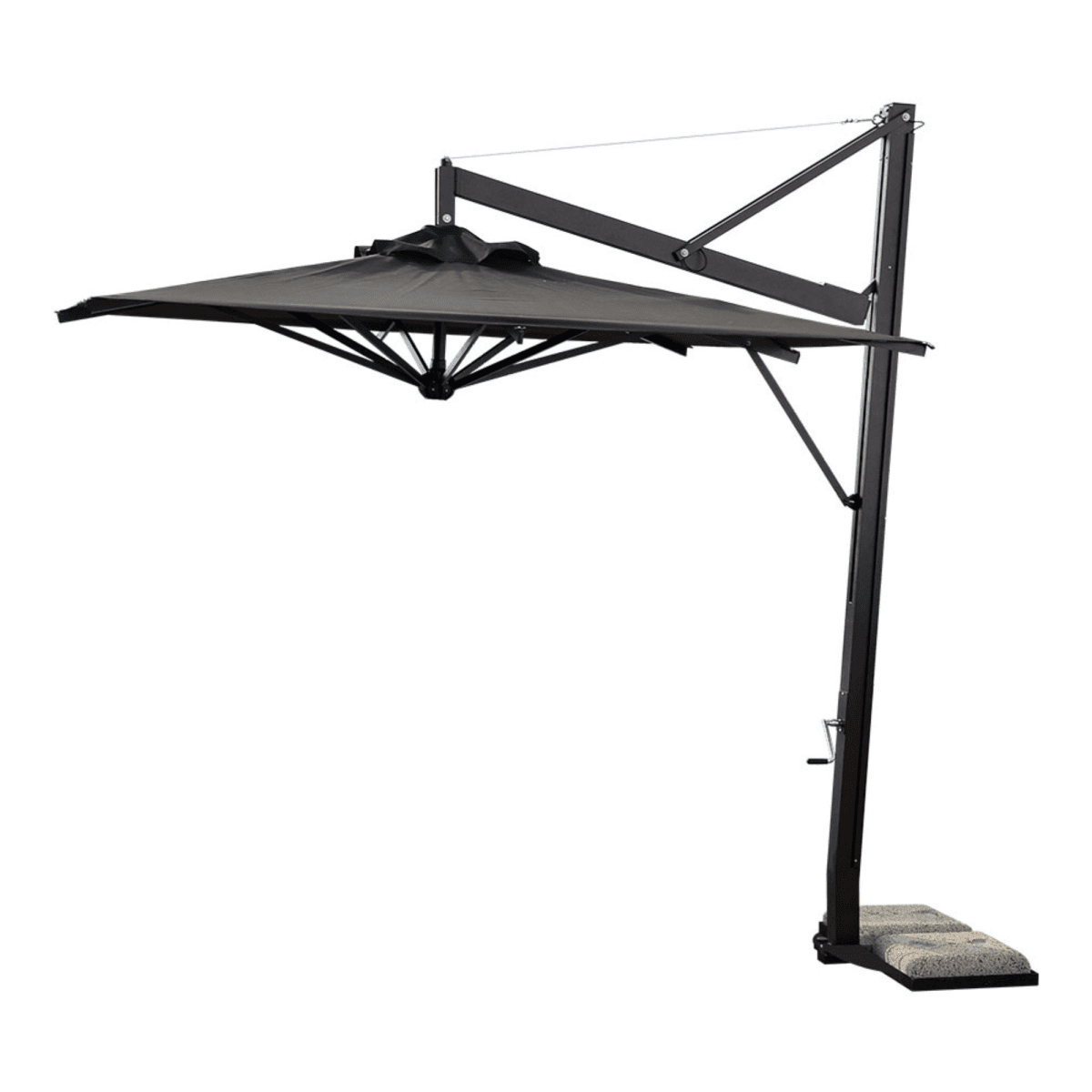 Ombrellone moderno da giardino "Pratique Classic" con braccio retrattile - MondoViro