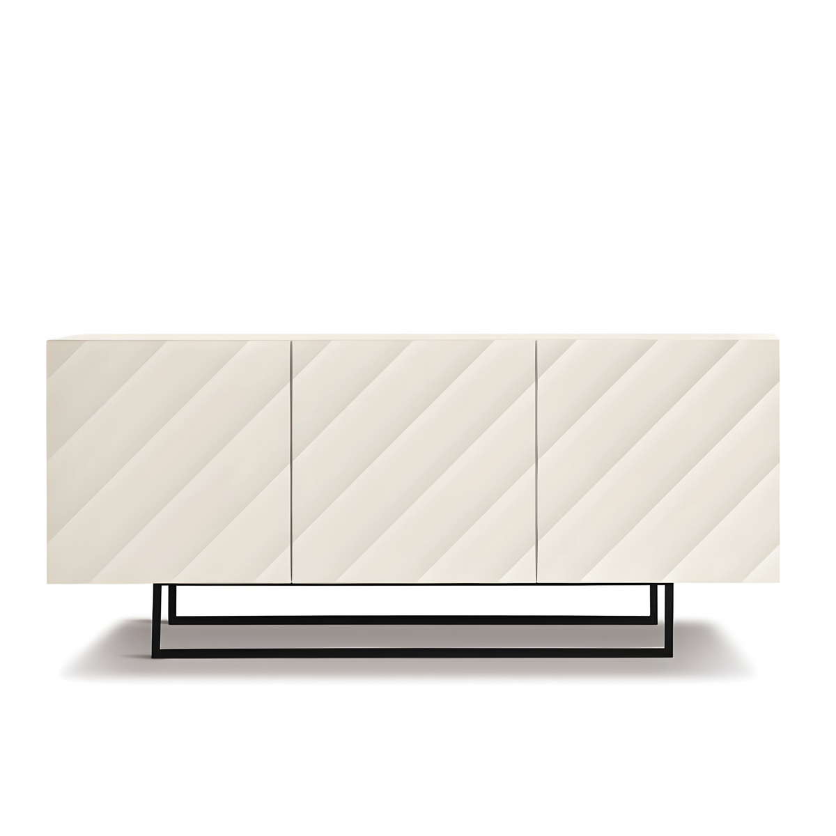 Madia 3 ante moderna già assemblata "Antares" in legno cm 180x50 h80