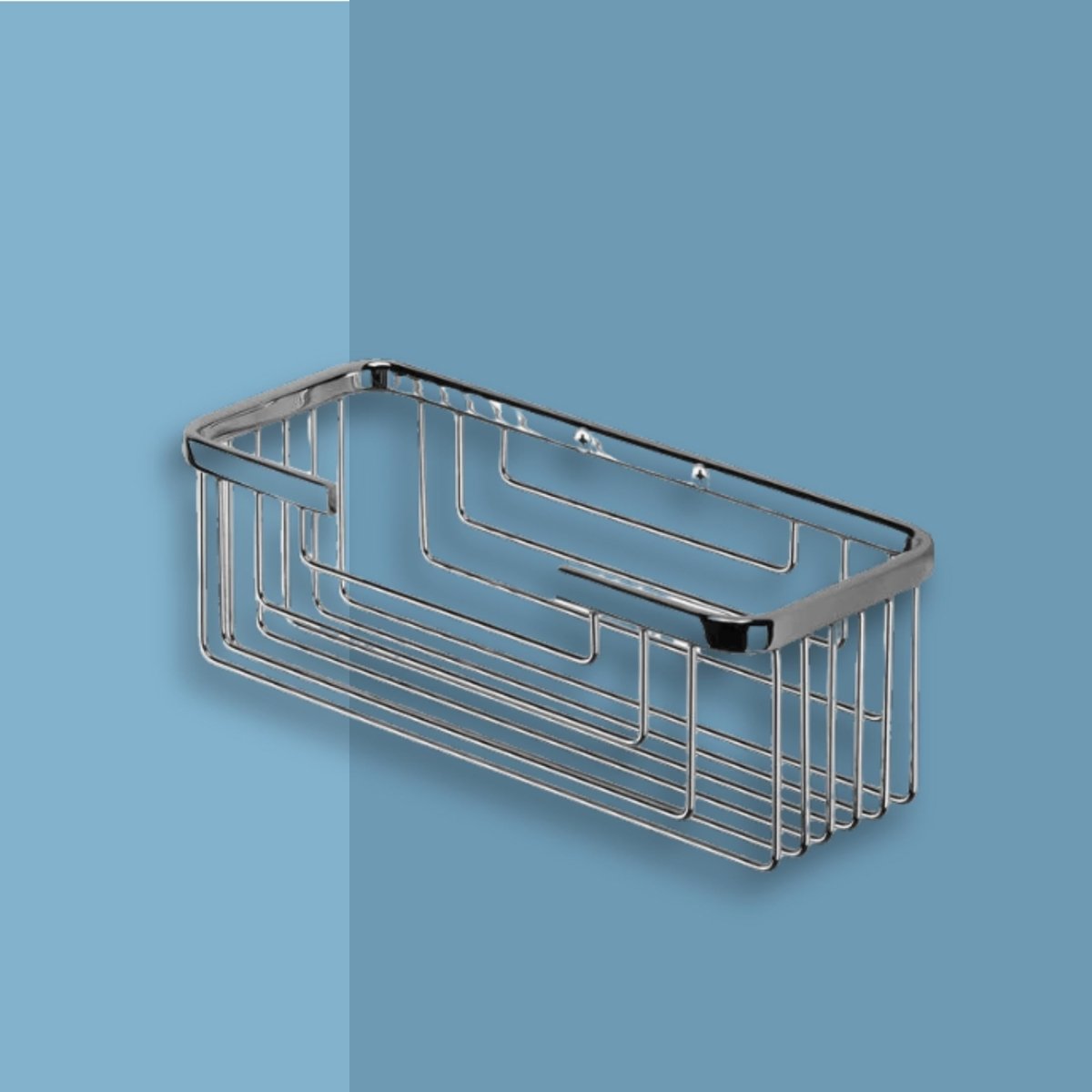Portasapone doppio per doccia "Lucien" in acciaio inox cm 25x9 10h - MondoViro