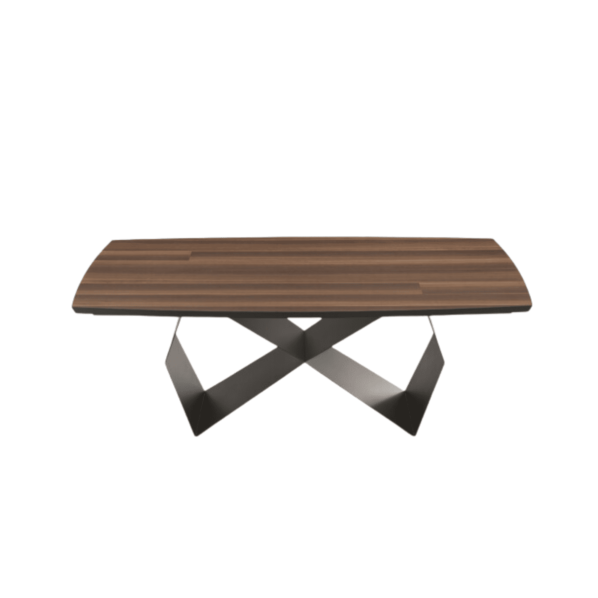 Tavolo allungabile da pranzo "Reina" con base in metallo e piano in rovere cm 200/300x100 75h - MondoViro