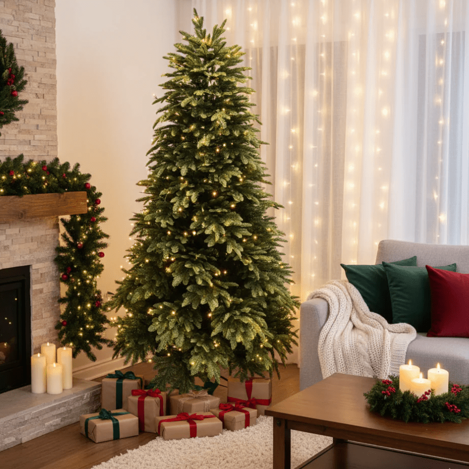 Albero di Natale "Toffee", in PVC di Altissima qualità + PE Effetto Real Touch - MondoViro