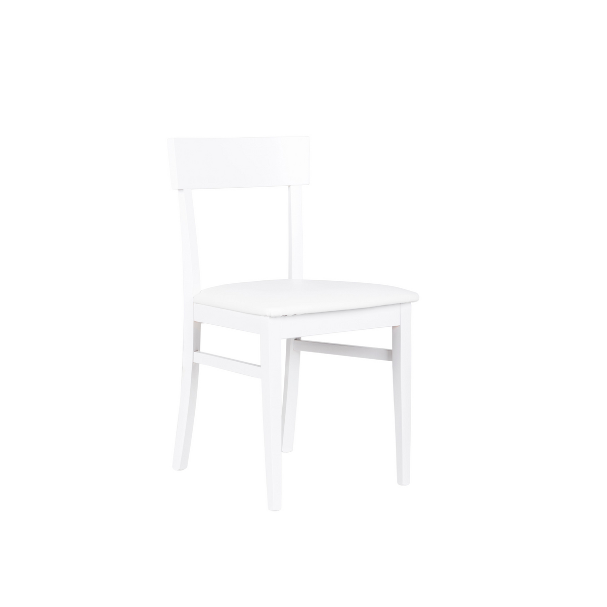 Set di sedie da soggiorno "Siena" in legno laccato imbottite moderne cm 44x45 82h