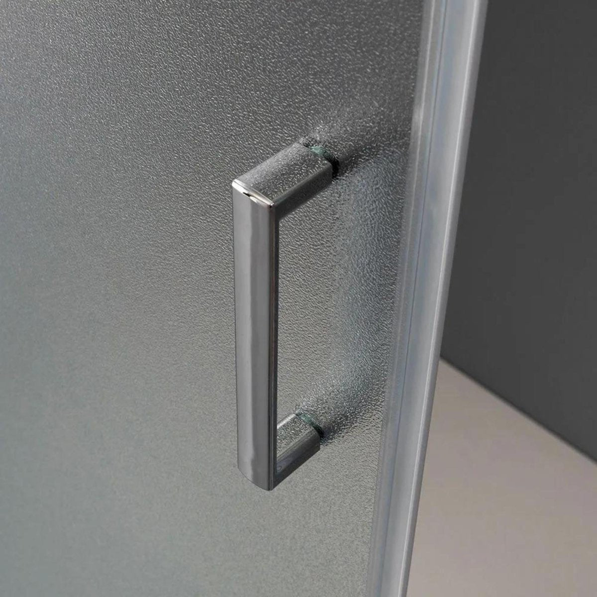 Box doccia quadrato con ante scorrevoli "Genova Two" in vetro temperato opaco h 185 cm - MondoViro