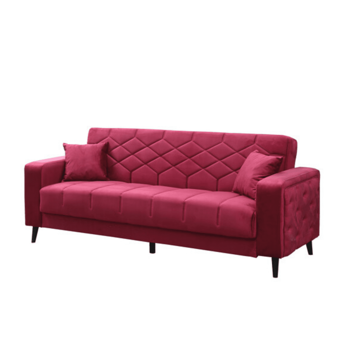 Divano moderno prontoletto 3 posti "Lisa" in velluto da soggiorno cm 225x85 84h - MondoViro