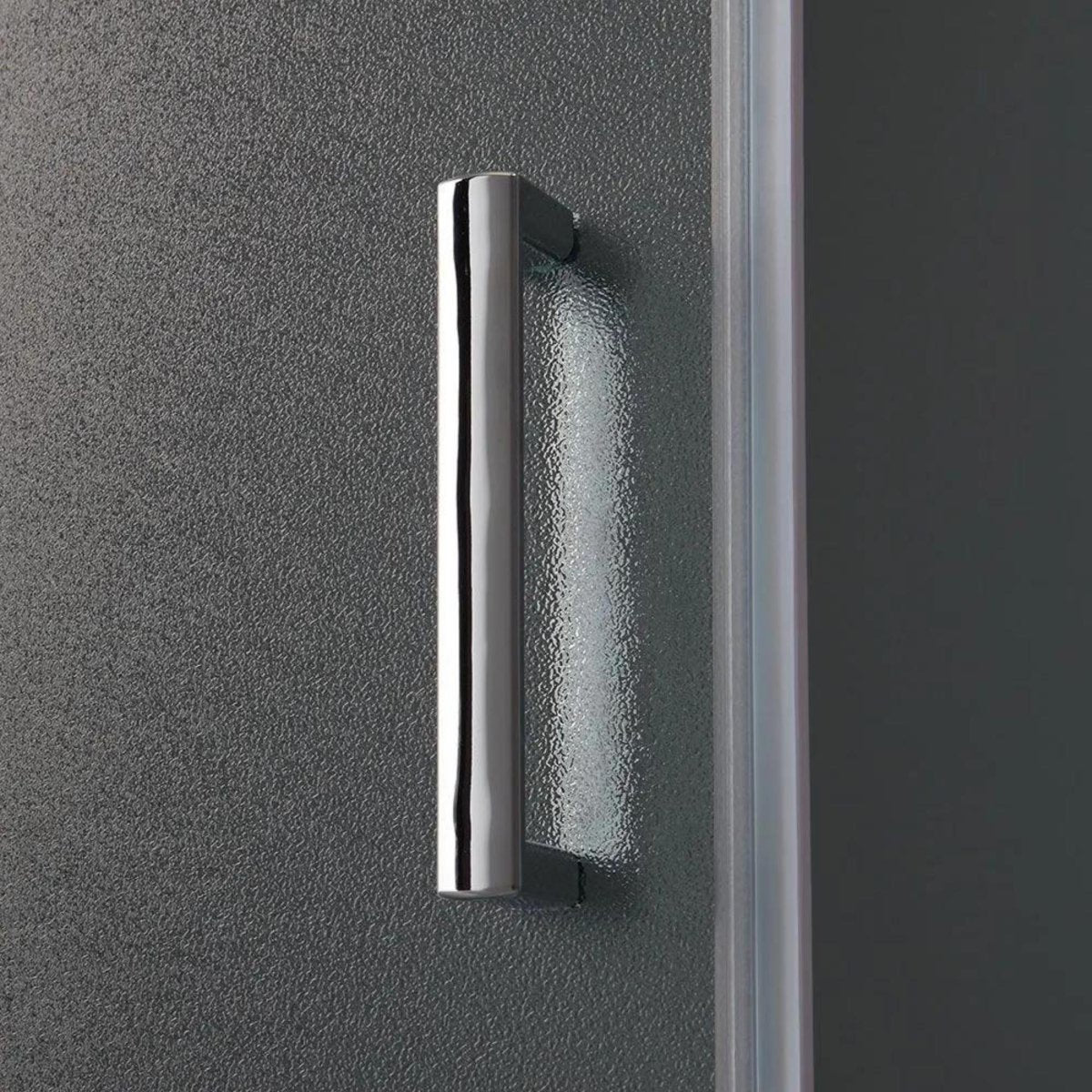 Box doccia quadrato con ante scorrevoli "Genova Two" in vetro temperato opaco h 185 cm - MondoViro