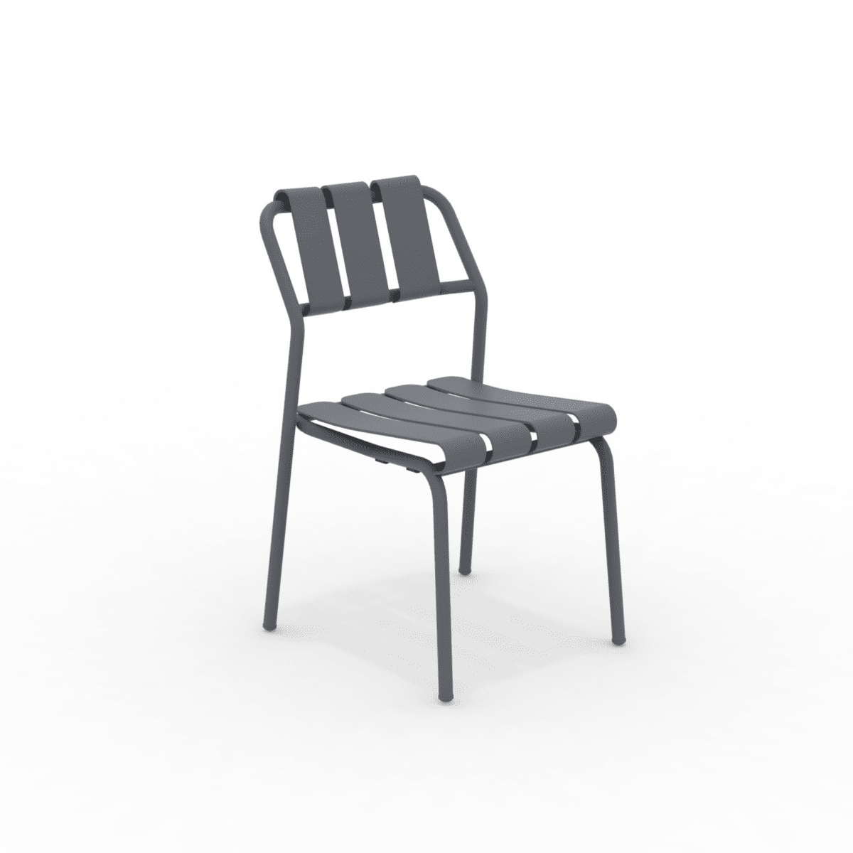 Set di sedie in alluminio "Verdea" da giardino impilabili cm 50x58 83h - MondoViro