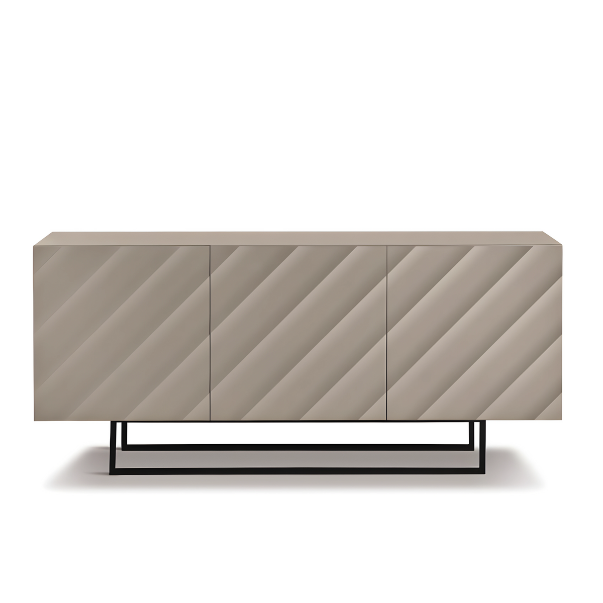 Madia 3 ante moderna già assemblata "Antares" in legno cm 180x50 h80