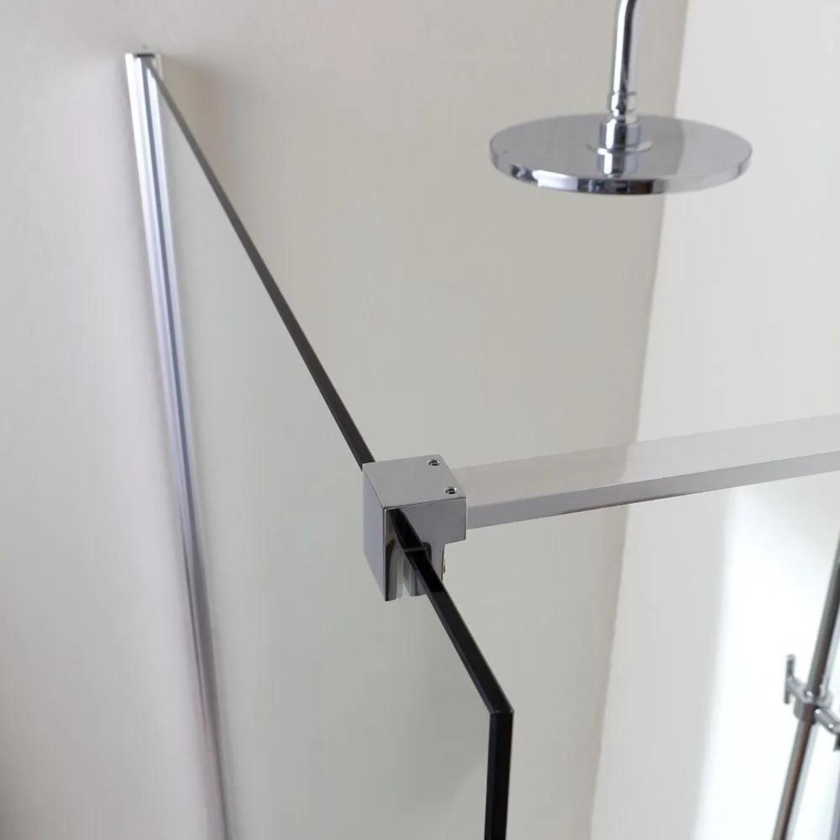 Box doccia a parete singola "Walk - in" in vetro trasparente h 190 cm - MondoViro