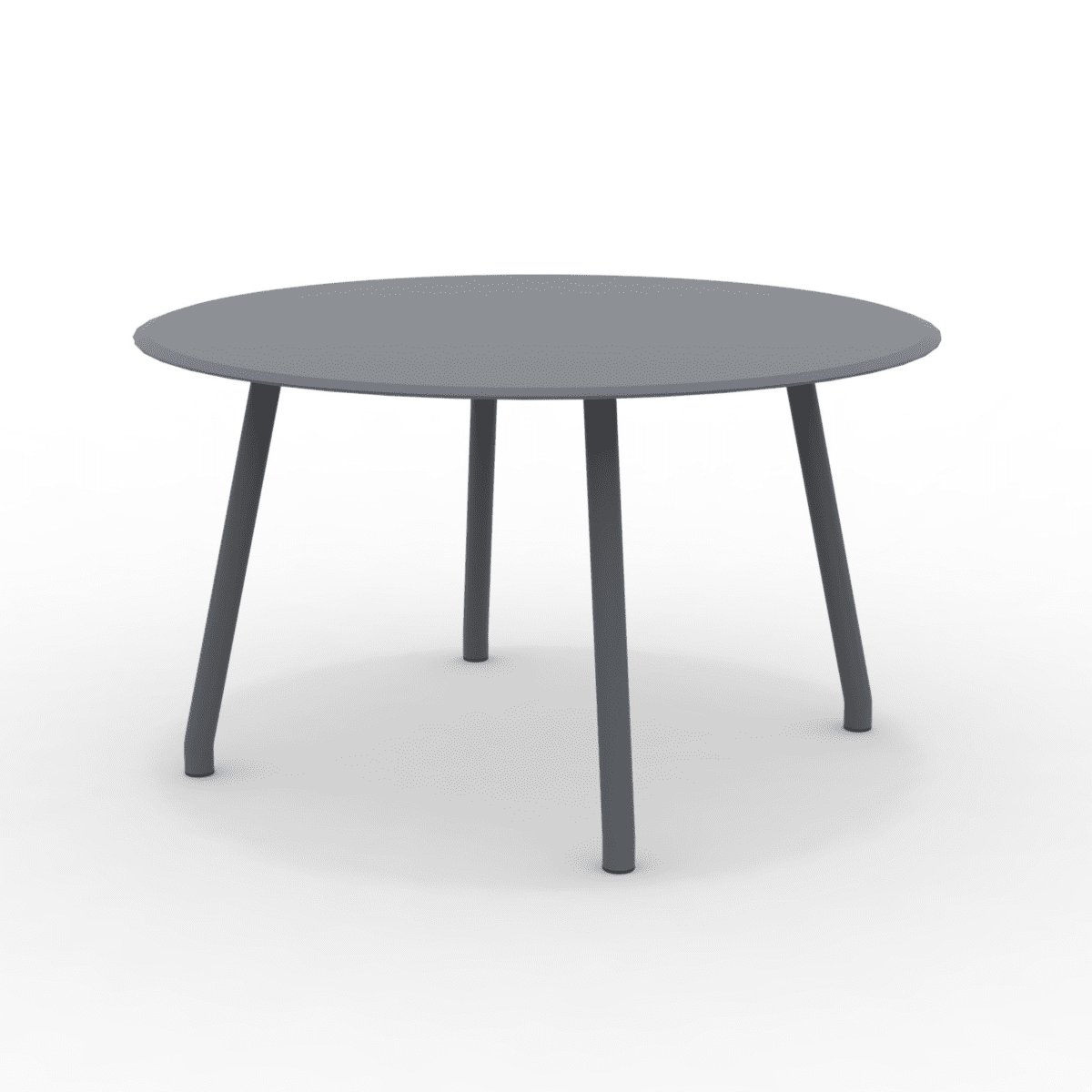 Tavolo tondo in alluminio "Verdea" da pranzo per giardino cm 130x130 75h - MondoViro