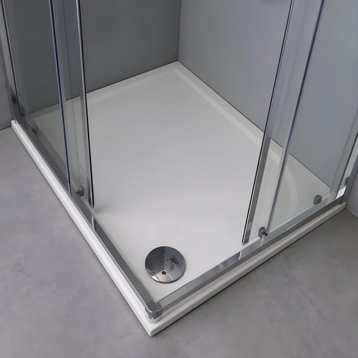 Box doccia angolare con 2 ante scorrevoli "Ferrara Two" in vetro trasparente h 195 cm - MondoViro
