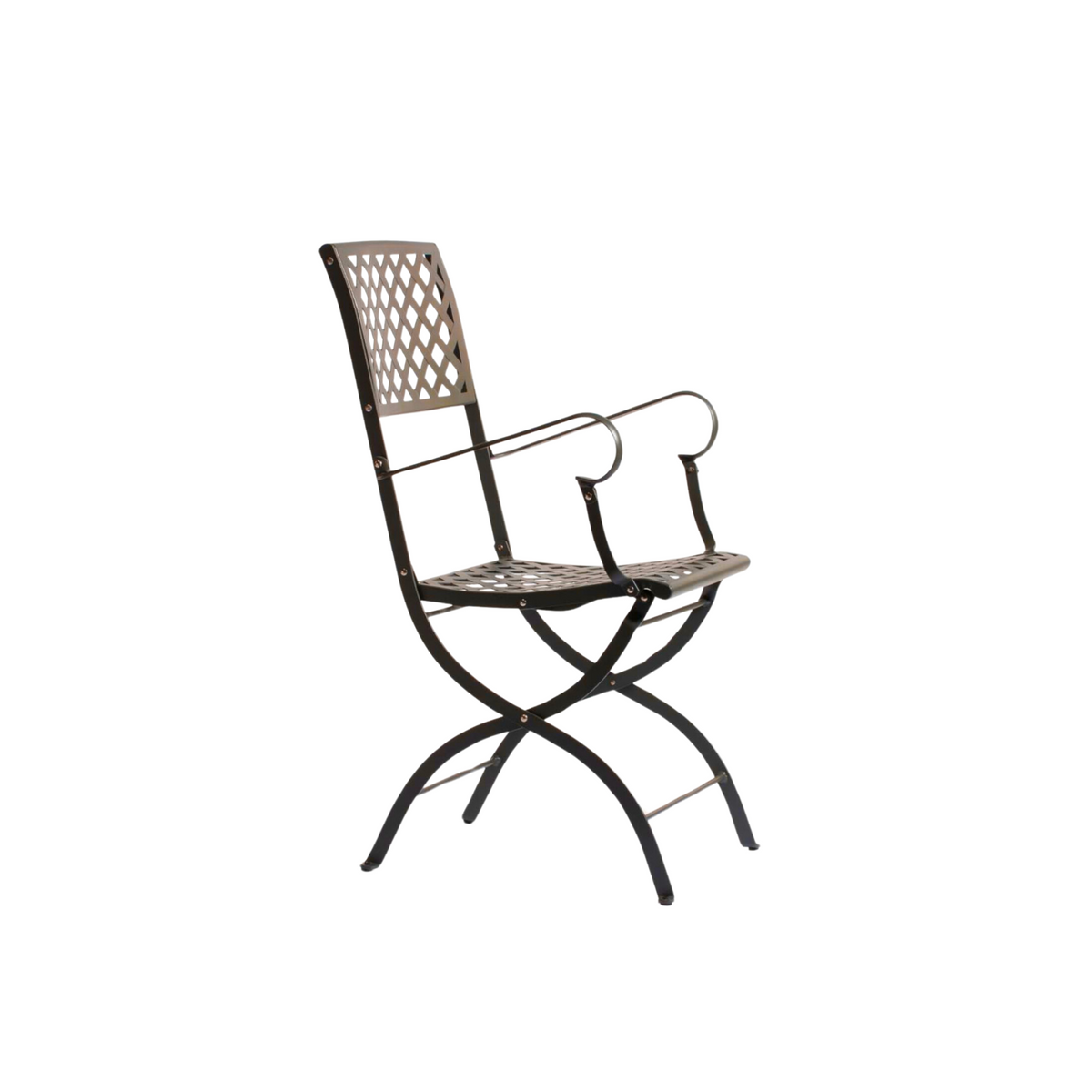 Set di sedie pieghevoli in metallo "Springtime" da giardino cm 52x56 90h