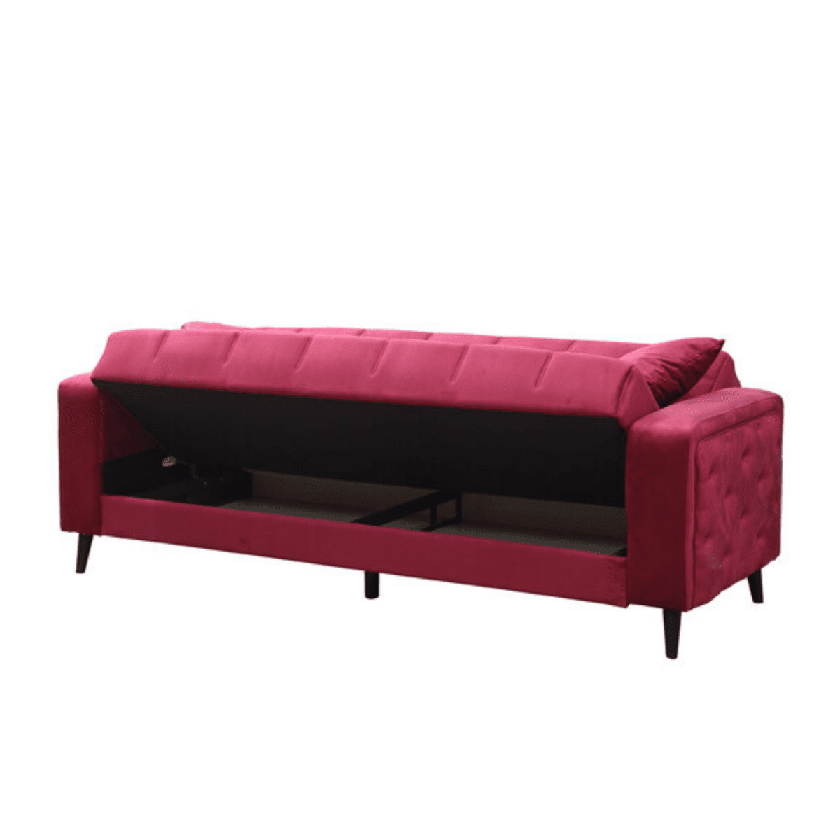 Divano moderno prontoletto 3 posti "Lisa" in velluto da soggiorno cm 225x85 84h - MondoViro