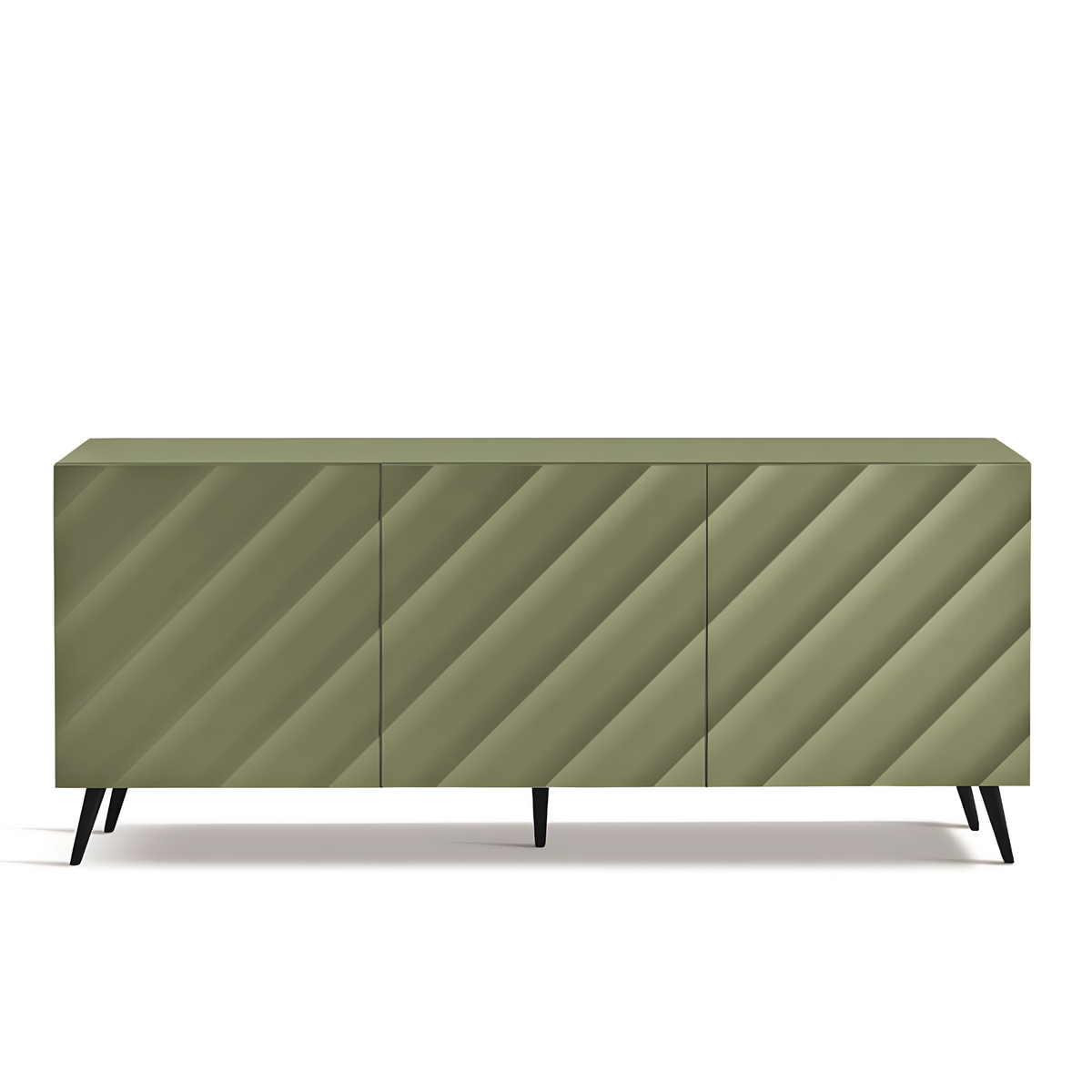 Madia 3 ante moderna già assemblata "Antares" in legno cm 180x50 h80