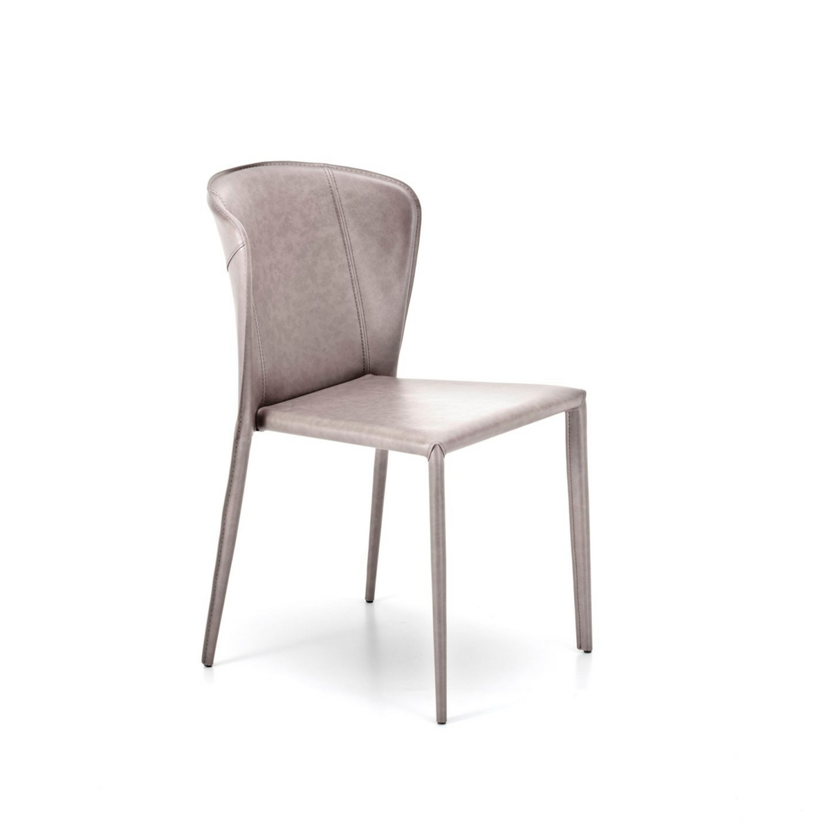 Set di sedie moderne in similcuoio "Glicine" da soggiorno eleganti cm 56x49 82h