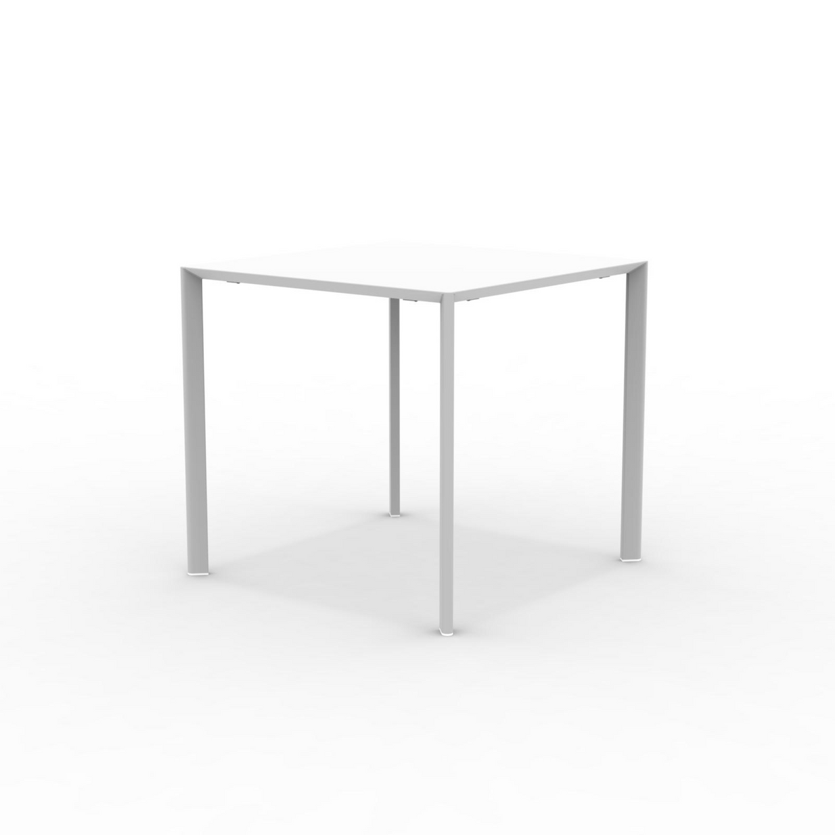 Tavolo quadrato in metallo "Fox1" per giardino impilabile cm 80x80 75h