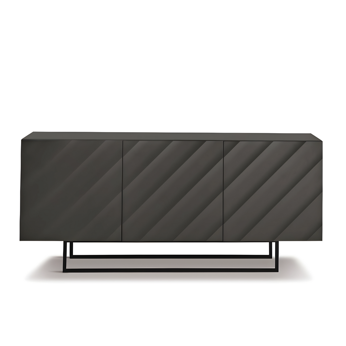 Madia 3 ante moderna già assemblata "Antares" in legno cm 180x50 h80