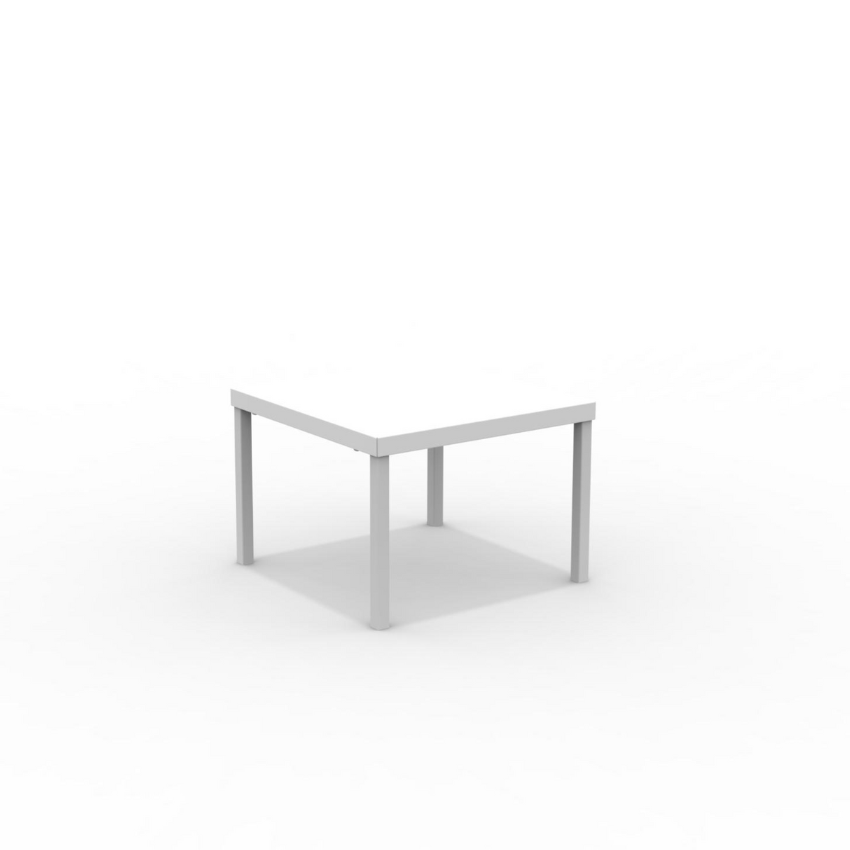 Tavolo basso quadrato in metallo "Alice3" da giardino impilabile cm 40x40 38,5h