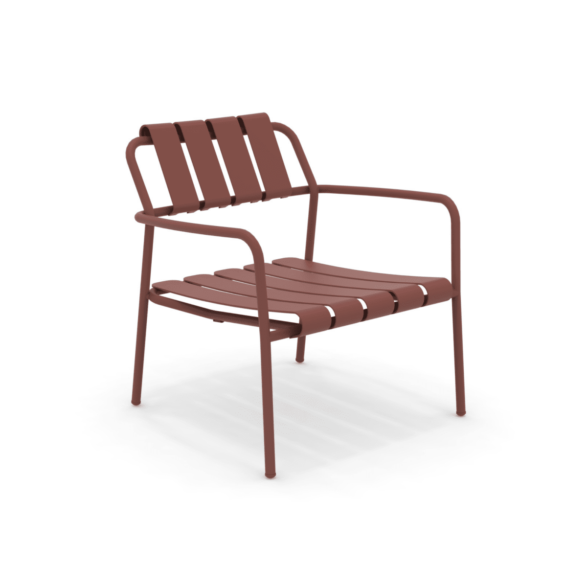 Poltrona bassa da giardino in alluminio "Verdea" sedia lounge cm 72x70 76h - MondoViro