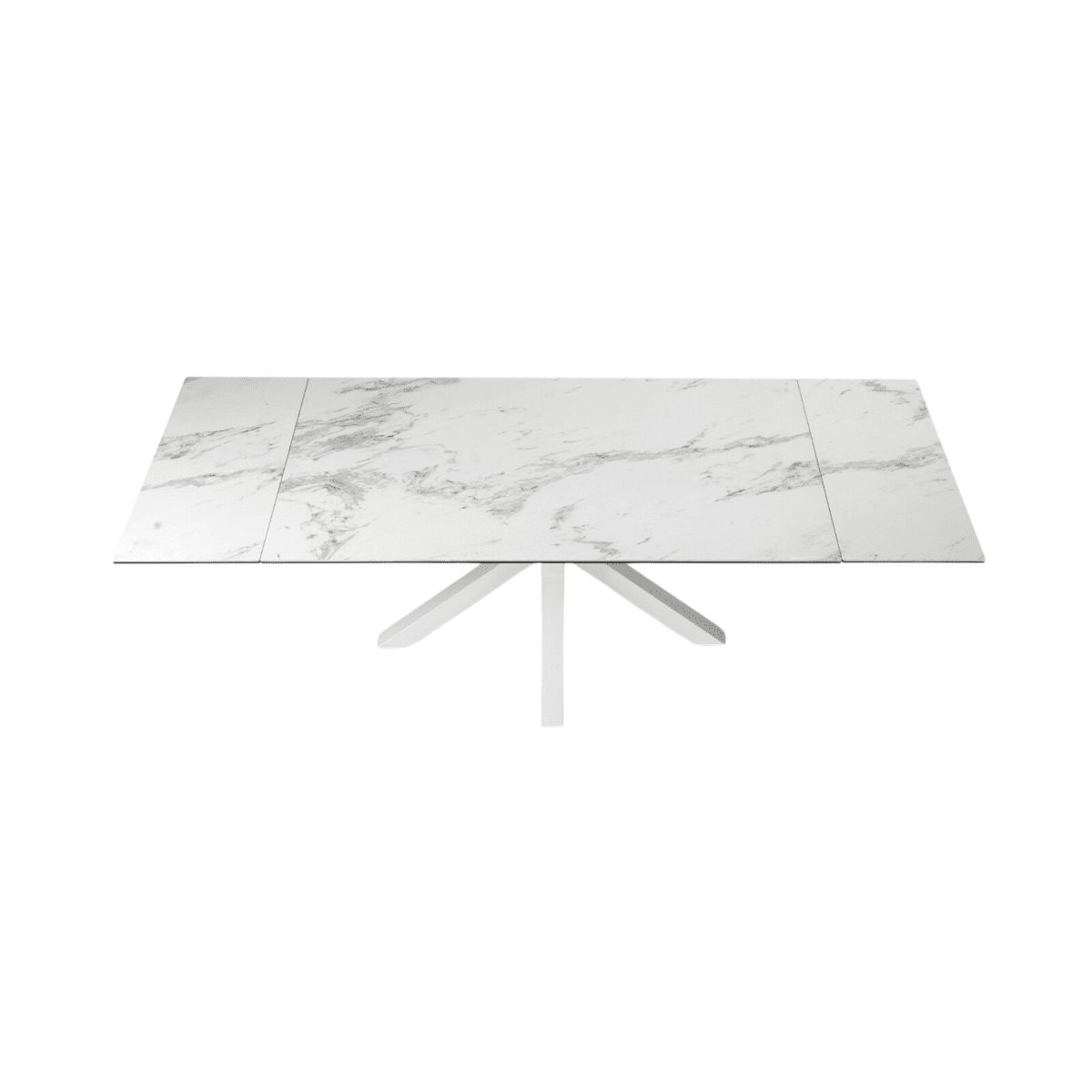 Tavolo moderno allungabile "Artik" con base in metallo fino a 10 posti - MondoViro