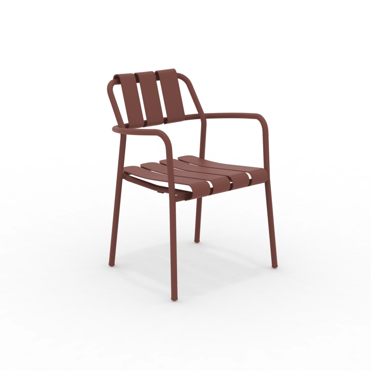 Set di poltrone in alluminio "Verdea" da giardino impilabili cm 50x58 83h - MondoViro