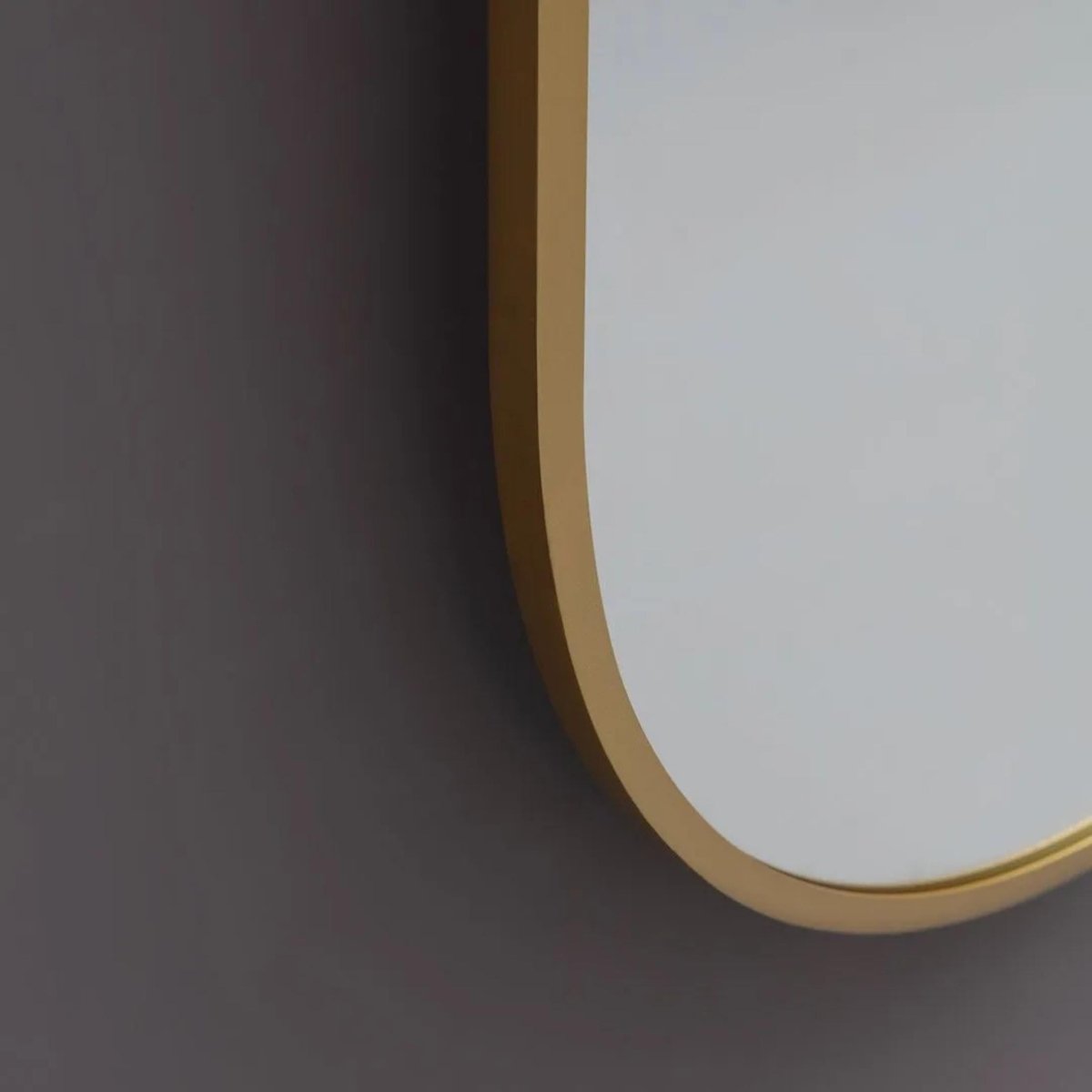Specchio retroilluminato a led "Armonic" cornice effetto ottone cm 60x160h - MondoViro