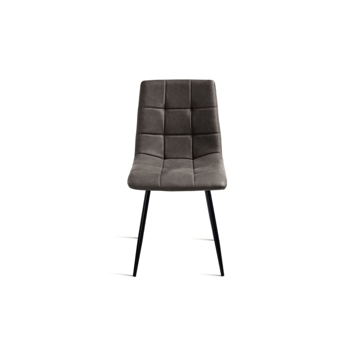 Sedie moderne "Siviglia" struttura in metallo verniciato seduta in ecopelle effetto soft touch