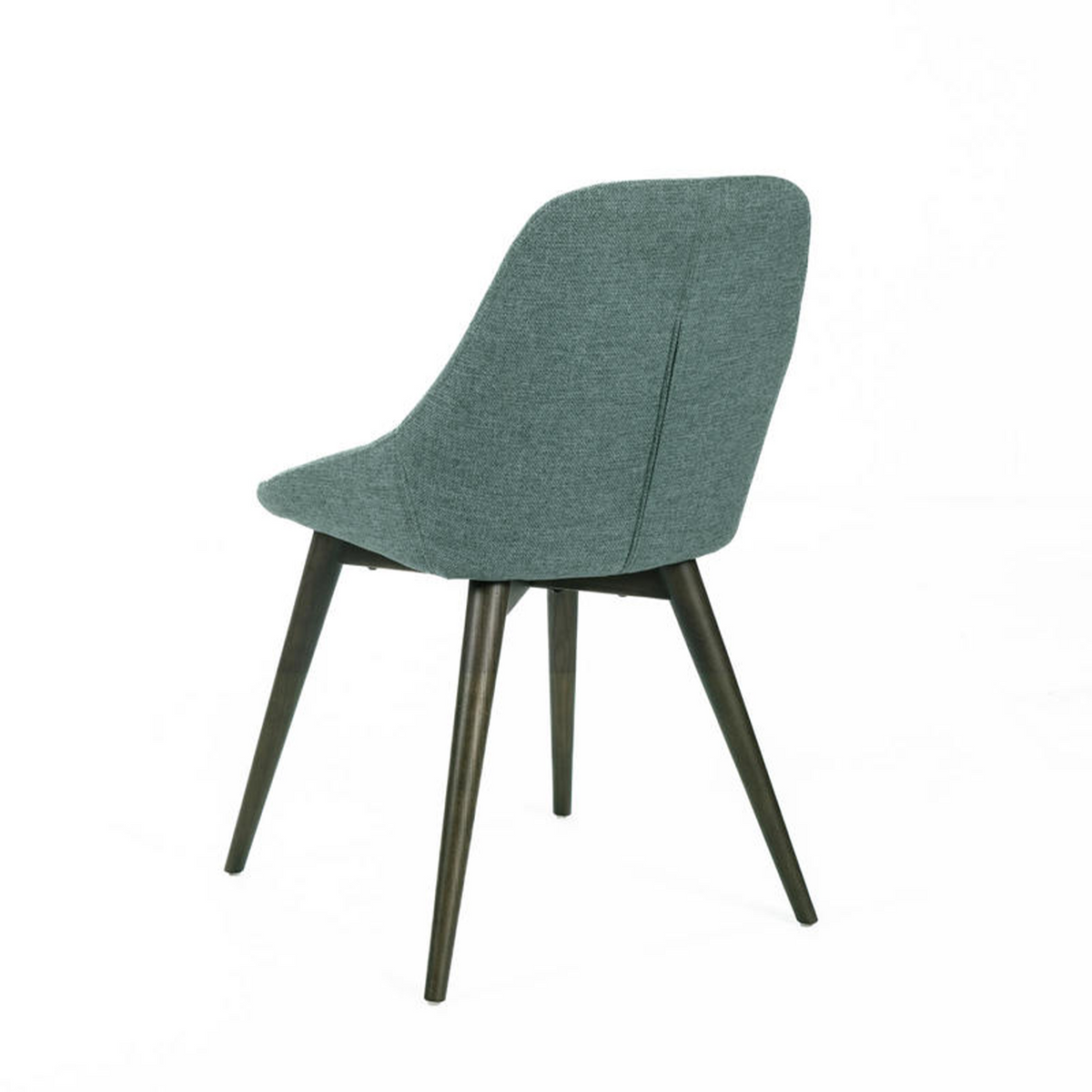 Set di sedie moderne da pranzo in tessuto "Zaira" struttura in legno cm 49x58 85h