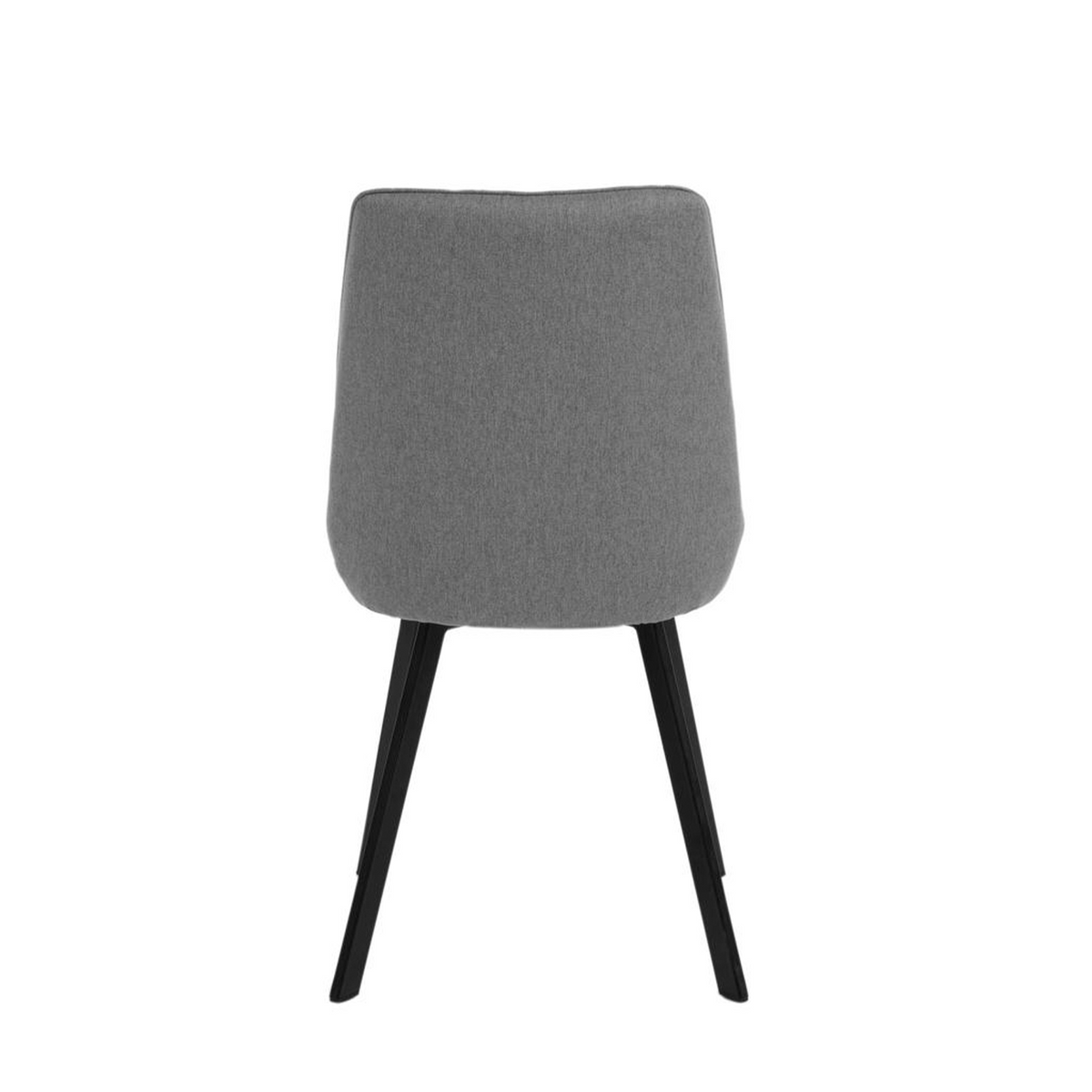 Set di sedie moderne in tessuto da soggiorno "Woody" con gambe in metallo cm 46x57 80h