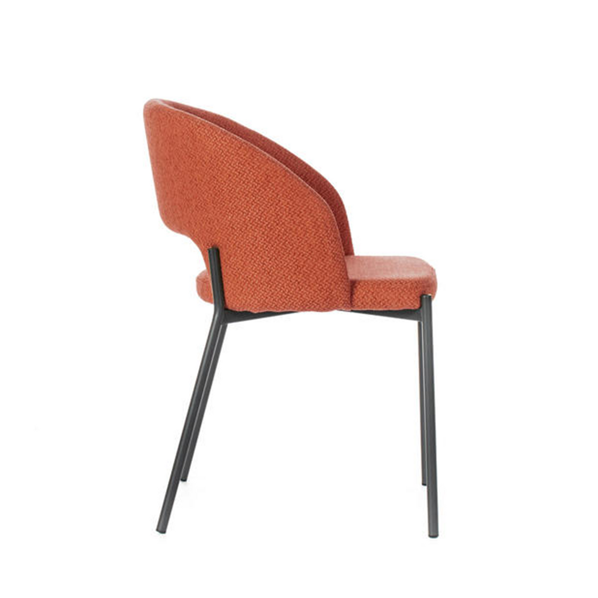 Set di sedie moderne imbottite "Erica" da pranzo in tessuto cm 56x52 78,5h