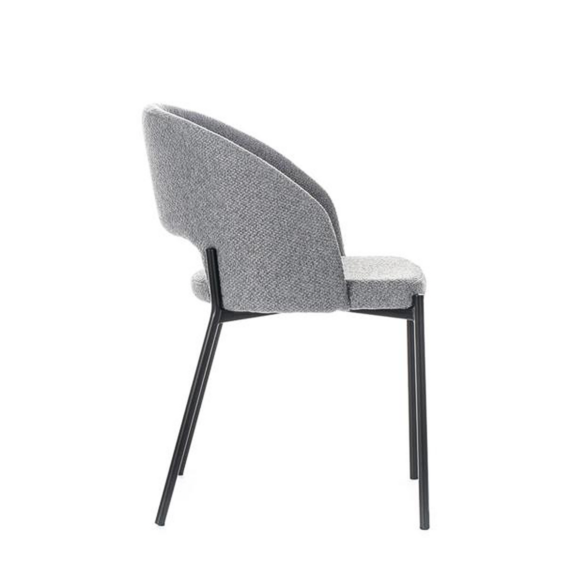 Set di sedie moderne imbottite "Erica" da pranzo in tessuto cm 56x52 78,5h