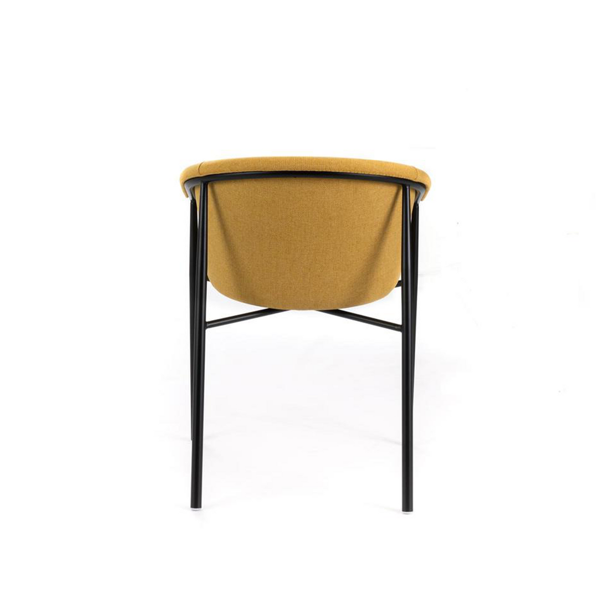 Set di sedie moderne in tessuto "Orchidea" eleganti con struttura in metallo verniciato