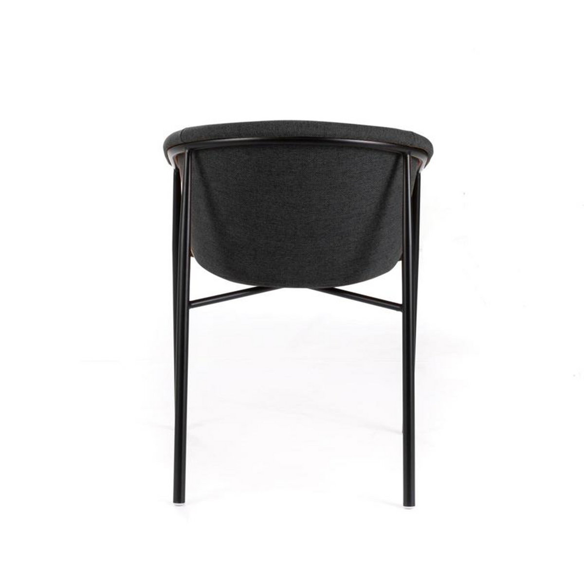 Set di sedie moderne in tessuto "Orchidea" eleganti con struttura in metallo verniciato