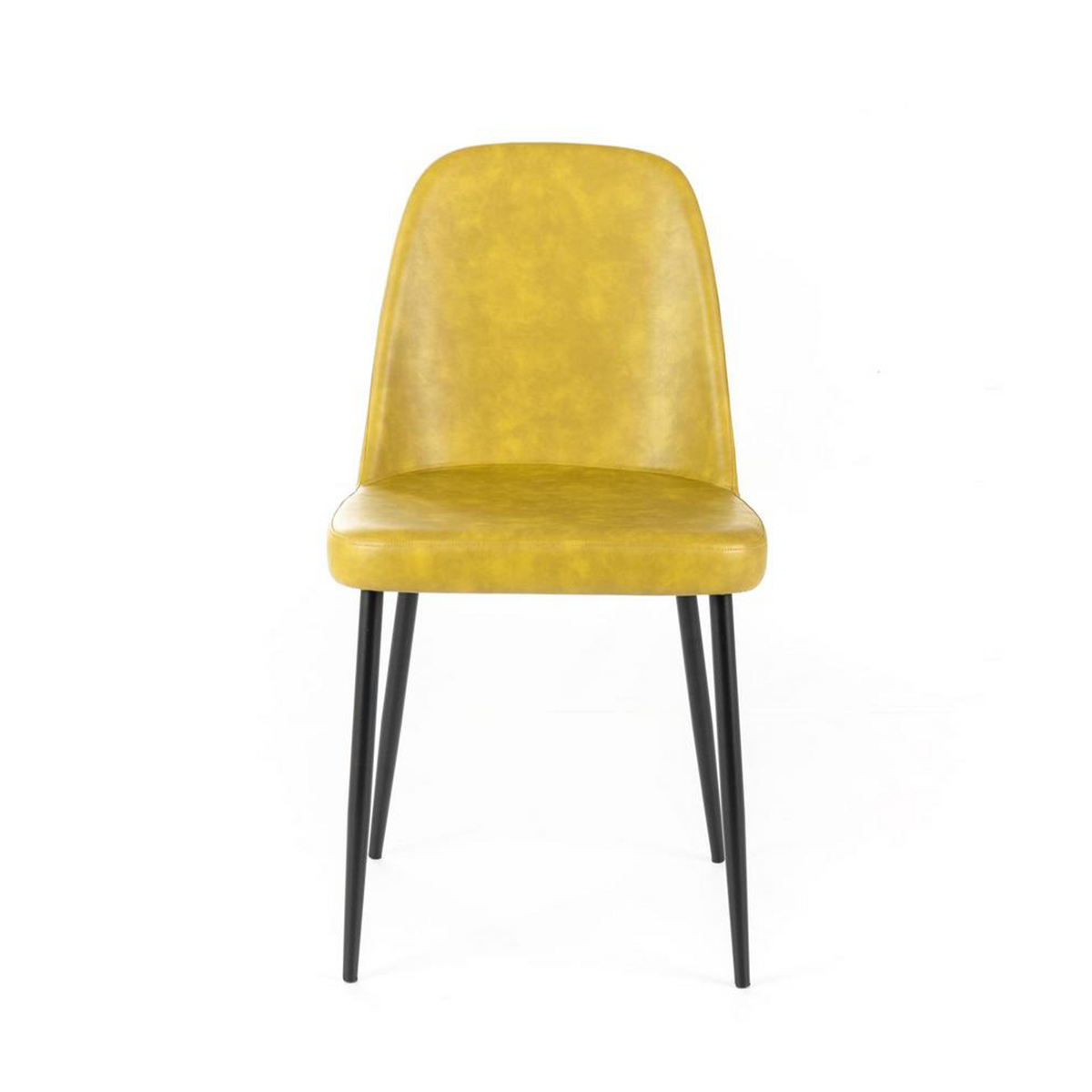 Set di sedie moderne da pranzo "Damasco" imbottite in similpelle soft touch