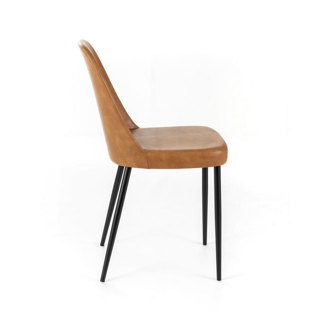 Set di sedie moderne da pranzo "Damasco" imbottite in similpelle soft touch
