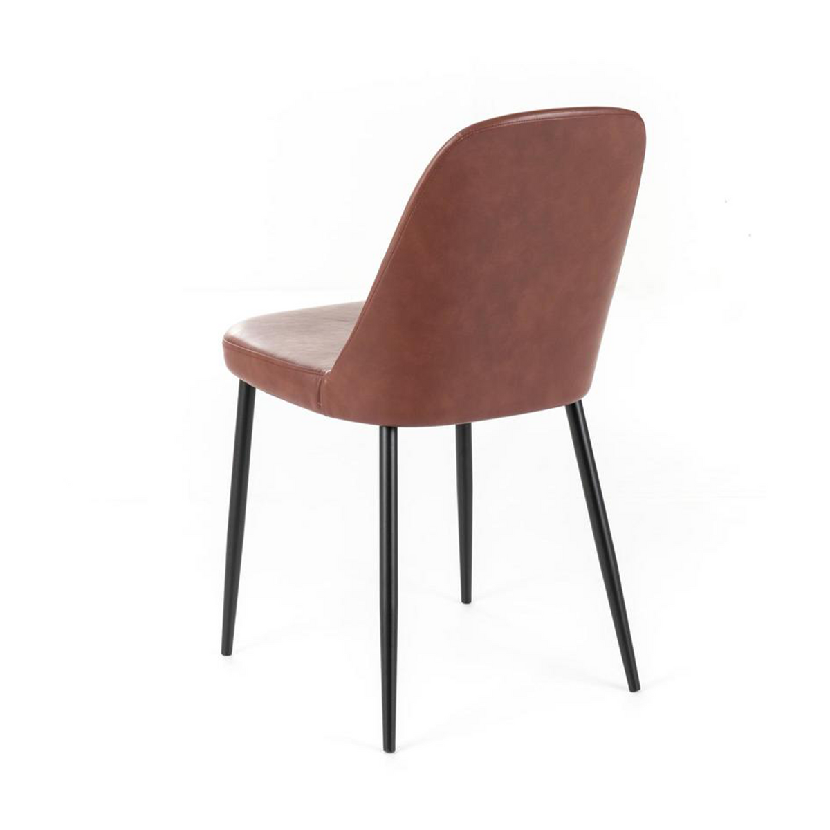 Set di sedie moderne da pranzo "Damasco" imbottite in similpelle soft touch